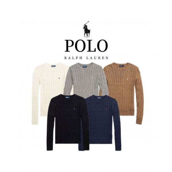 특가[정품/ 폴로 랄프로렌] POLO RALPH LAUREN 여성 꽈배기 케이블 라운드 니트 668307 : 이룸4호점