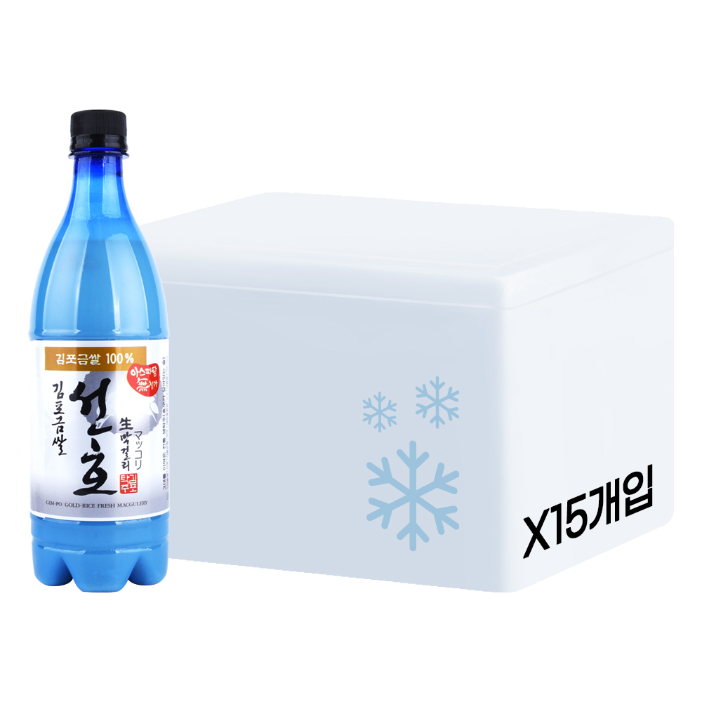 술픽 김포탁주 금쌀 선호 생막걸리 6도 750ml, 15개