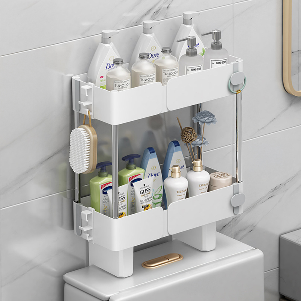 화장실 변기 선반 접착식 욕실 변기위선반 2단