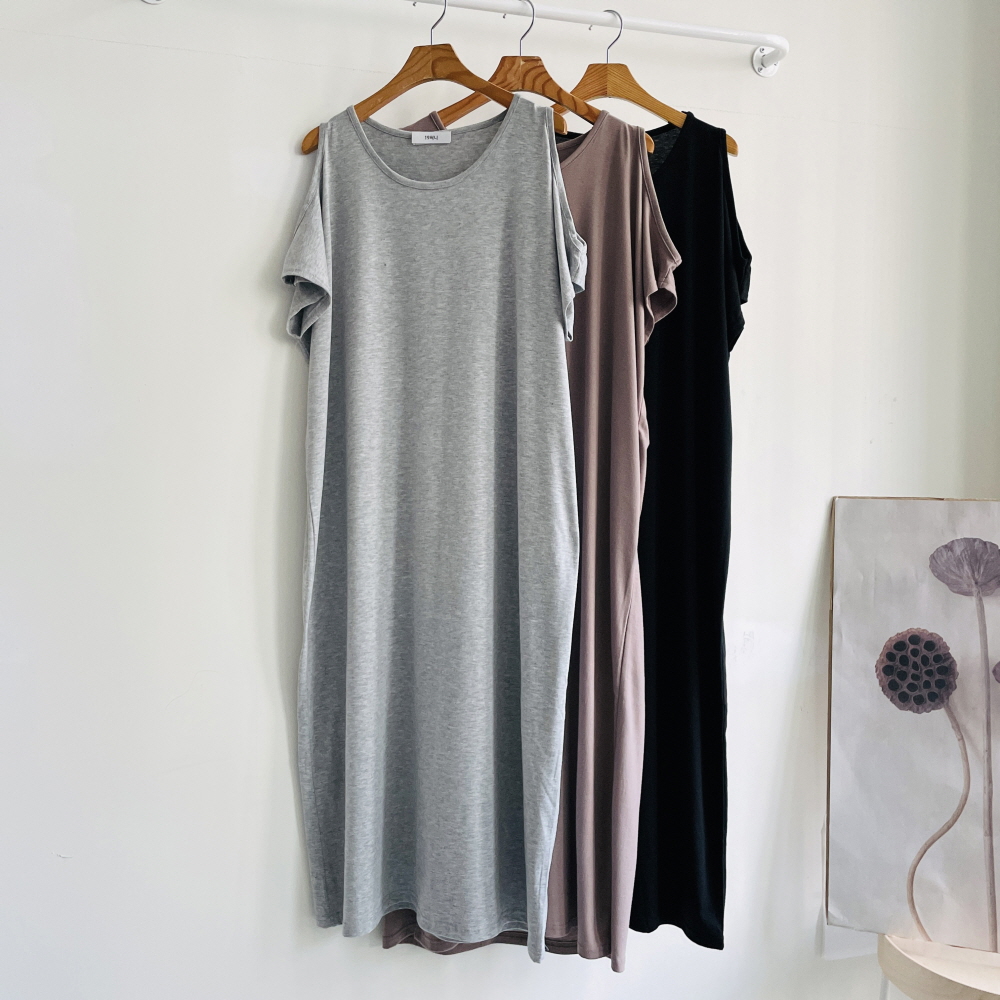어깨트임원피스 냉장고 시원한 빅사이즈 롱원피스