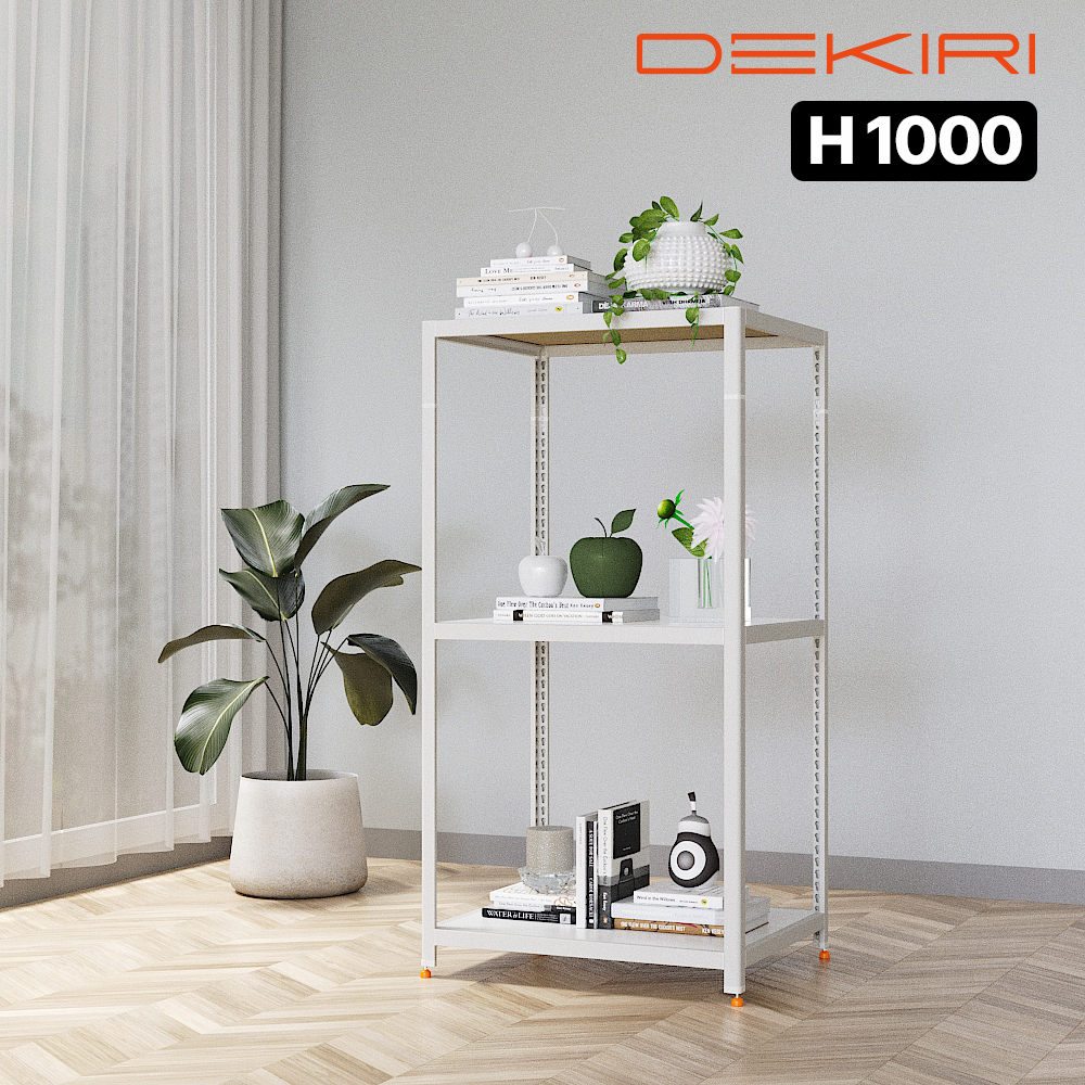 데키리 수납선반 팬트리 모듈 다용도실 무타공 선반 4003001000 3단