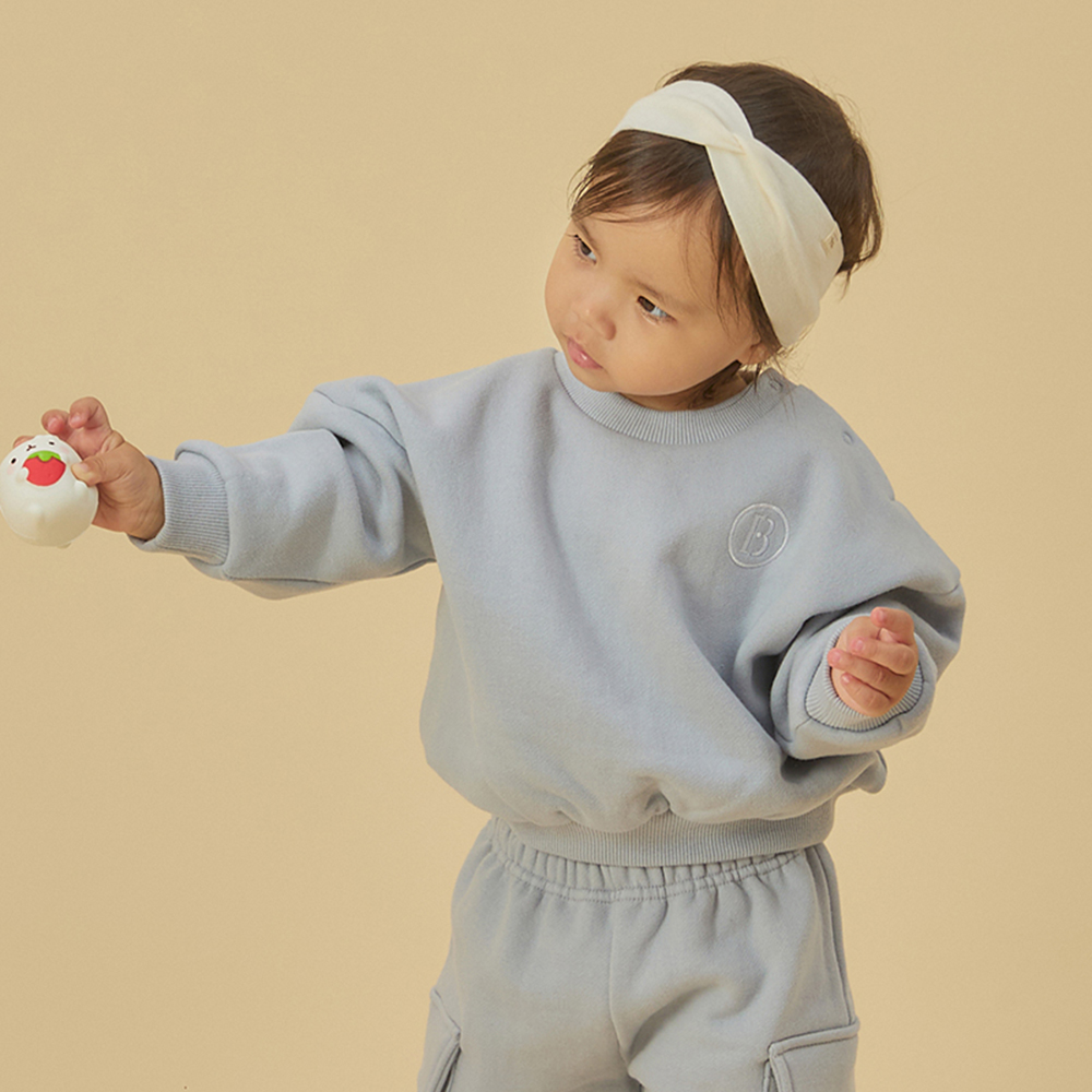 빌리 마를린 기모 맨투맨 티셔츠-5color  (1-4Y) - 상세 이미지 2