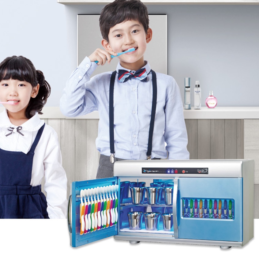 스탠드 칫솔건조살균기 벽걸이 어린이집칫솔살균기 유치원 24인용