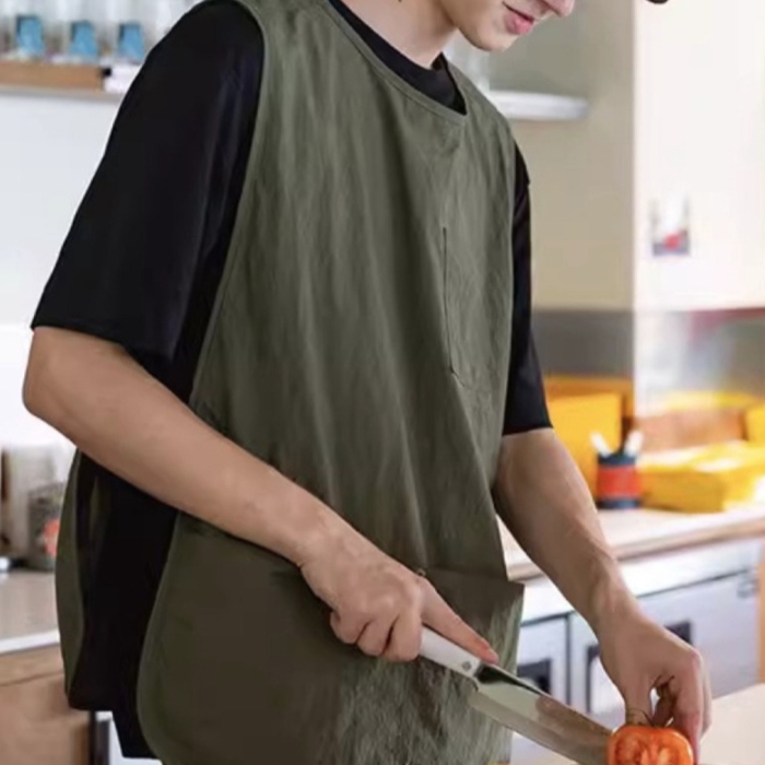 짧은앞치마 조끼형앞치마 숏 작업조끼 방수