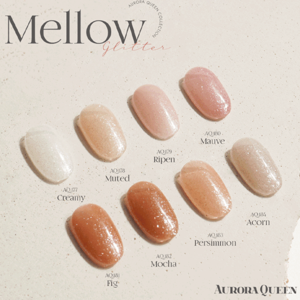 [디젤 오로라퀸] 멜로우 글리터시럽젤 8 Color Set : 보니비 네일