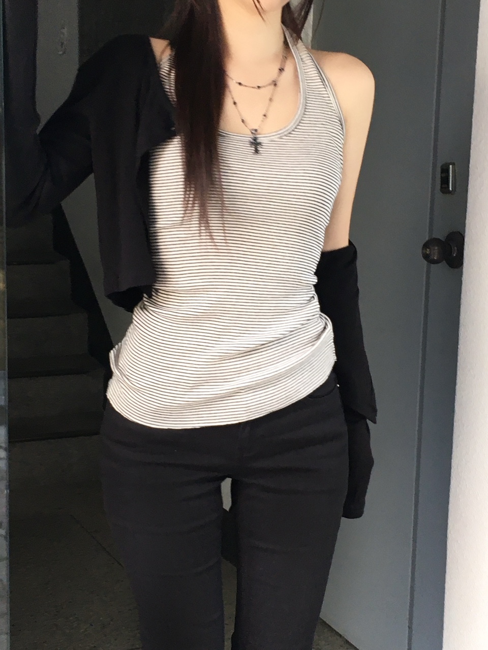 스프링 펀칭 투버튼 크롭 가디건 (4color) 상세 이미지 23