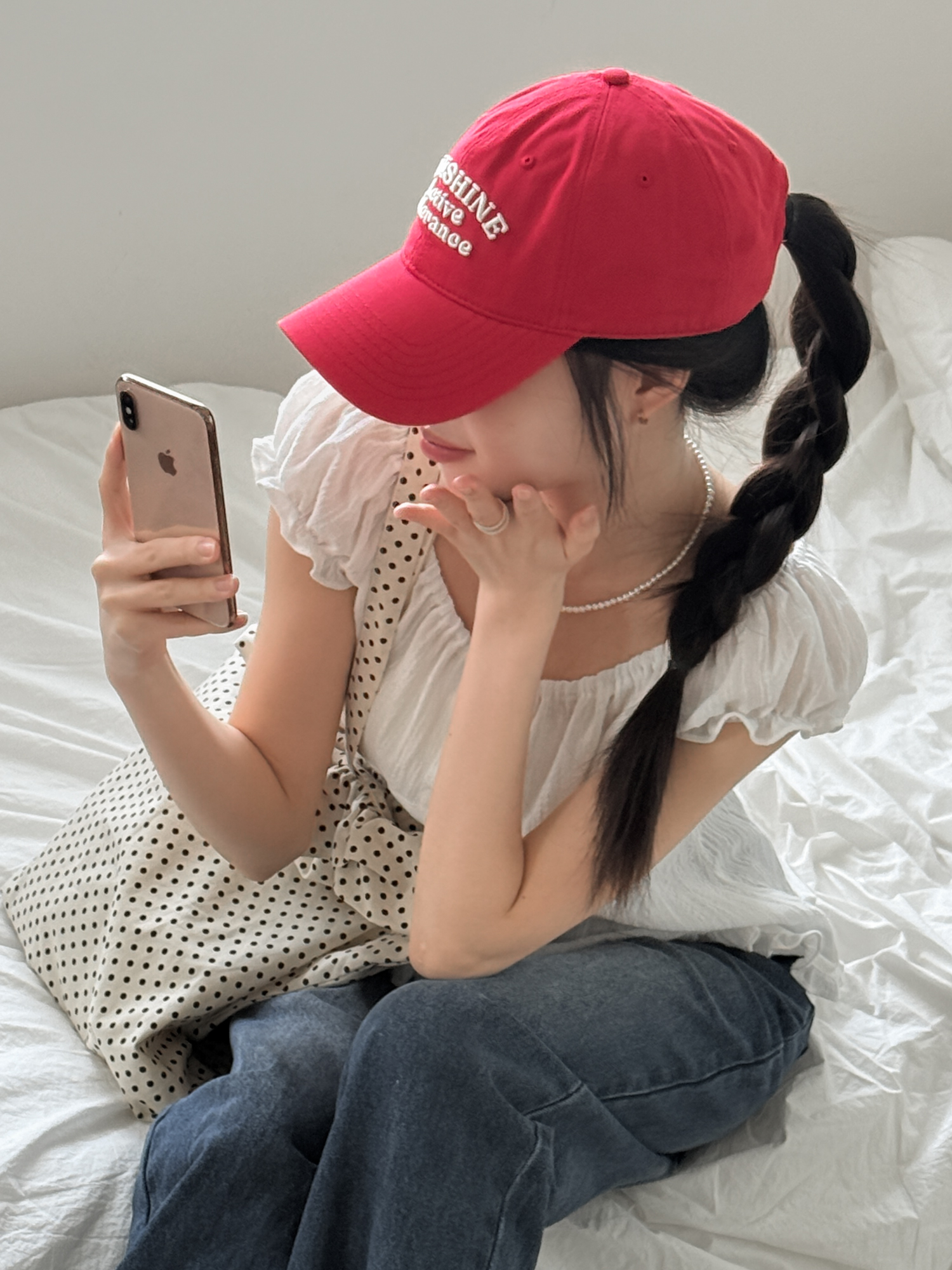 [소두핏] 선샤인 레터링 자수 데일리 볼캡 모자 5color 상세 이미지 12