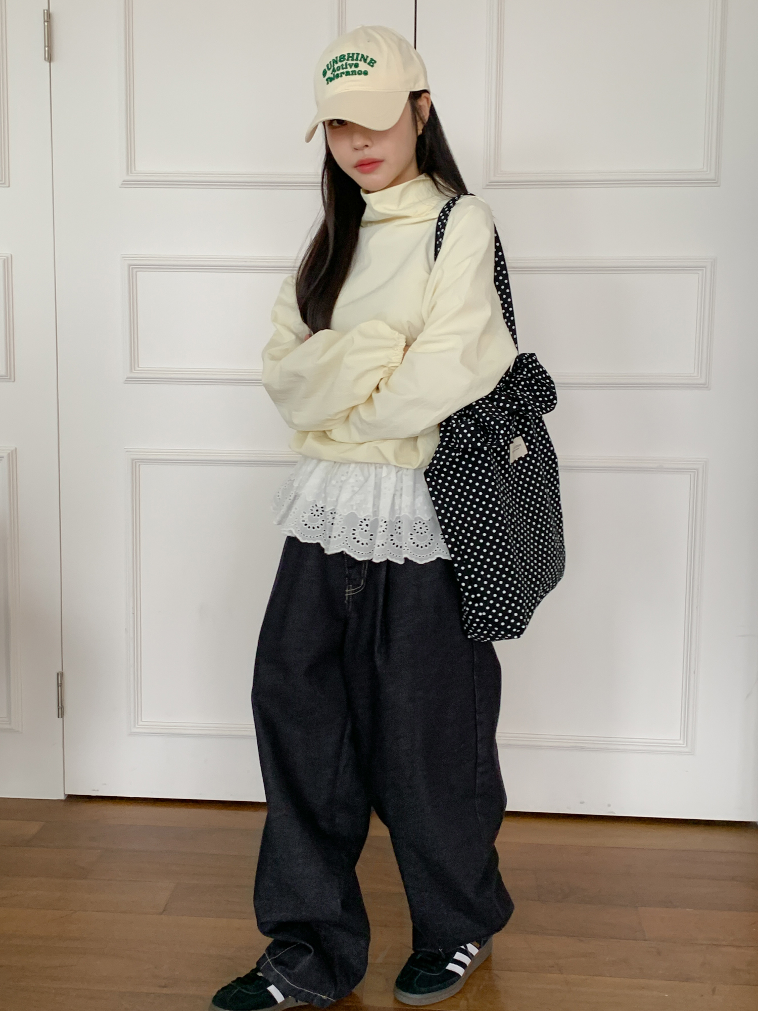 [소두핏] 선샤인 레터링 자수 데일리 볼캡 모자 5color 상세 이미지 23