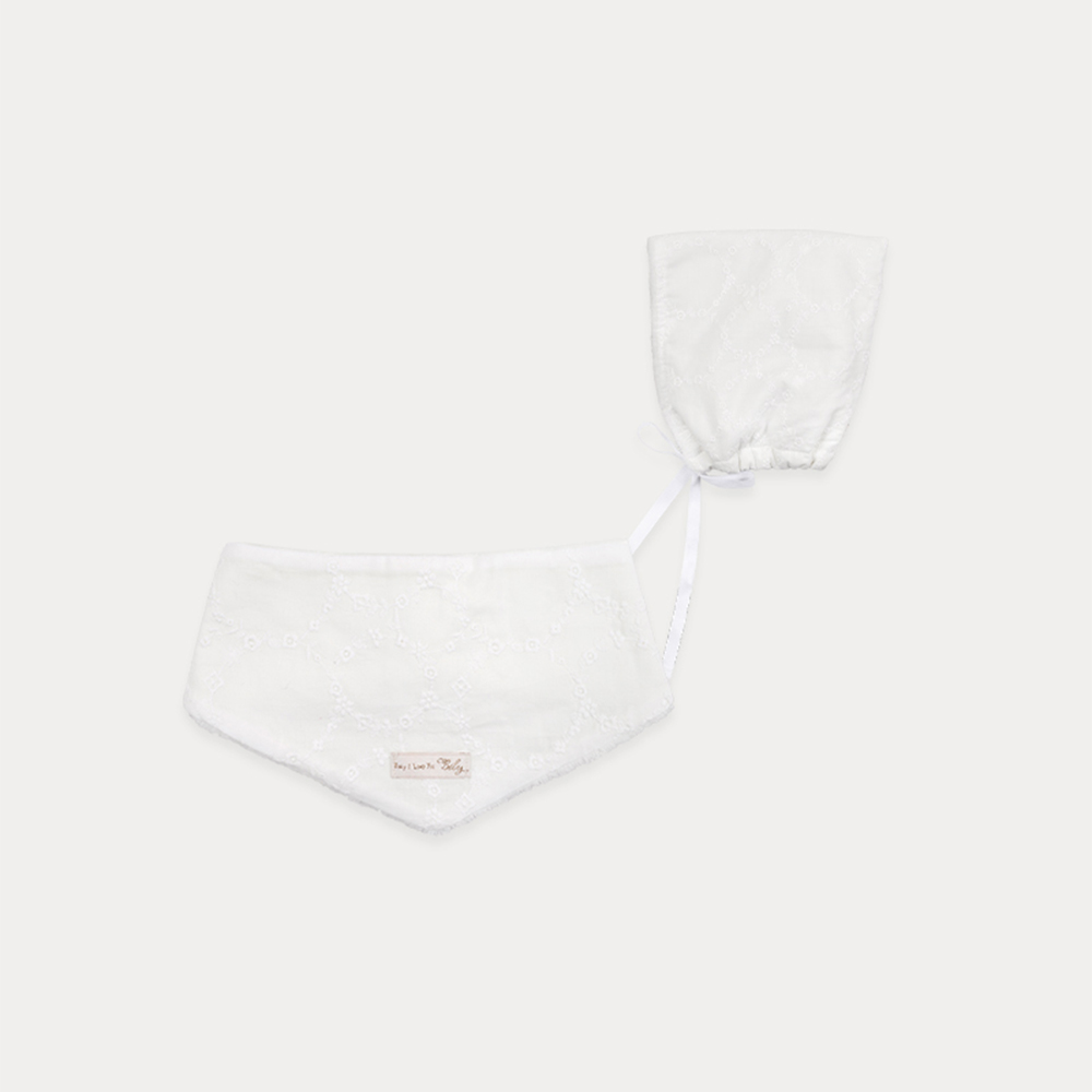 유럽풍 아기 용품 빌리 헤이즈 스노우빕/보넷 신생아 턱받이 모자 극세사 빕 침받이 이유식 받침 유아 모자