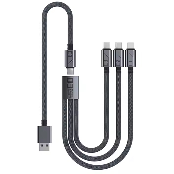 길이조절 올인원 고속충전케이블 C타입 8핀 USB 충전케이블 2CA