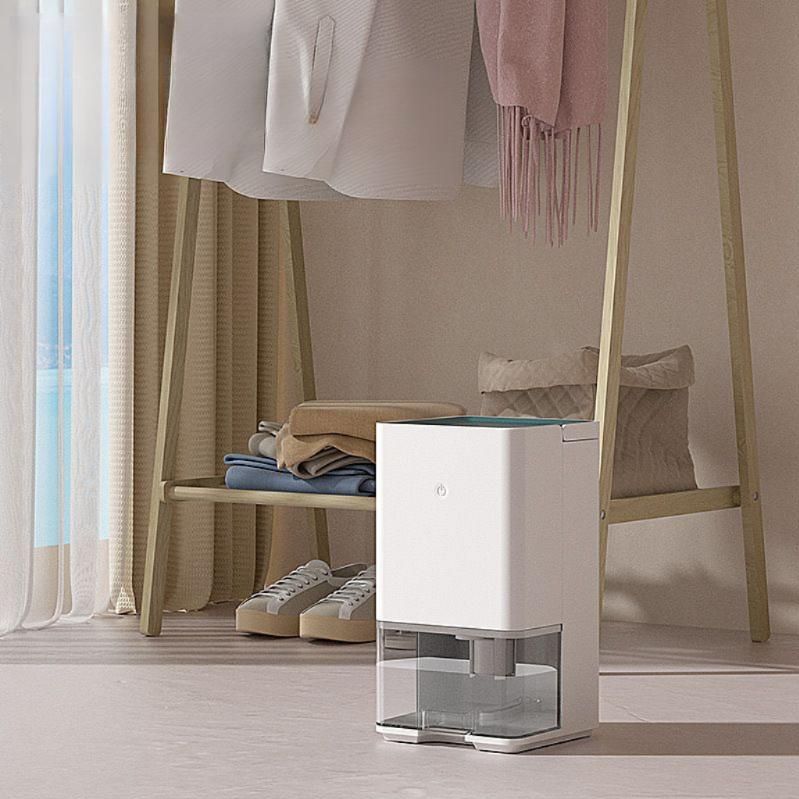 가정용 소형 제습기 욕실 드레스룸 곰팡이 제거 1L 화이트