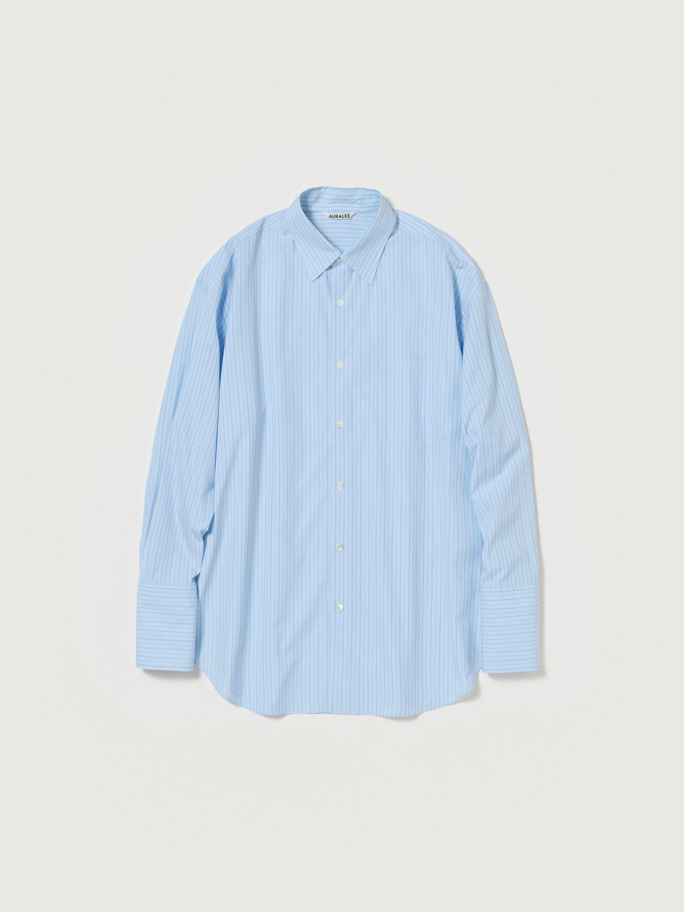 오라리 우먼즈 셔츠 SUVIN HIGH COUNT CLOTH STRIPE SHIRT 25SS - 상세 이미지 2