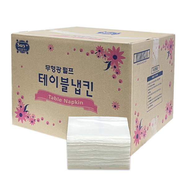 세이플러스 테이블냅킨 무형광 70매X60밴드 4200매 : 운드케