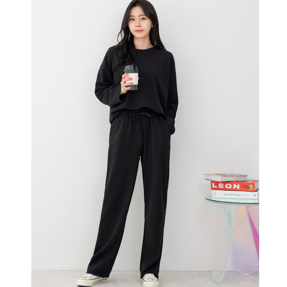 실내운동복 여성 체육복 세트 봄 가을 츄리닝 트레이닝 셋업 - 상세 이미지 3