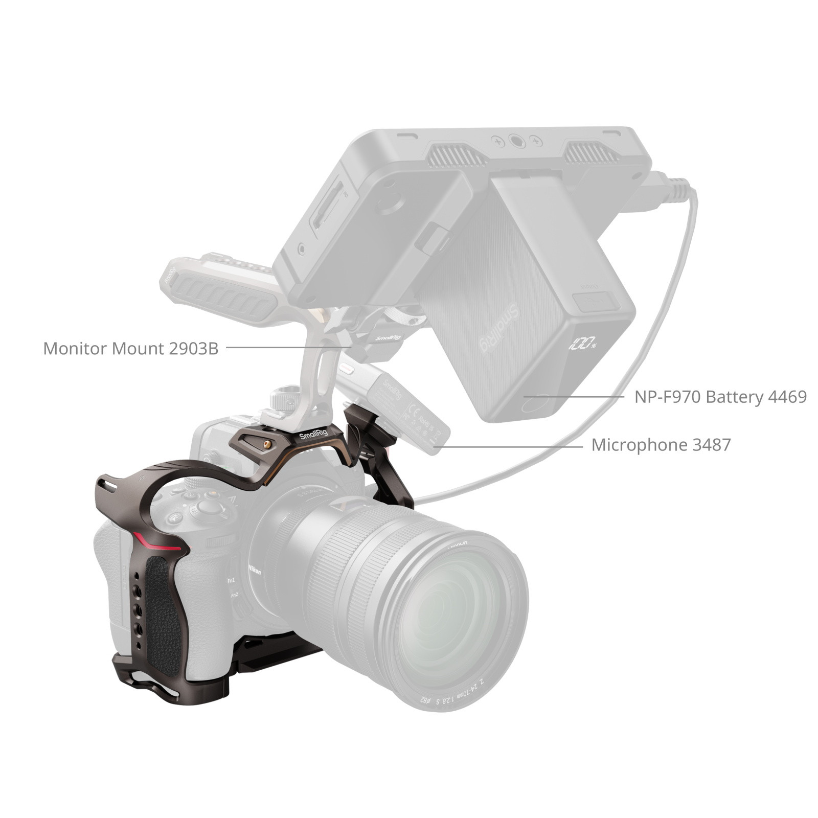 스몰리그 나이트 이글 니콘 Z5II/Z7/Z6/Z7II/Z6II/Z5 전용 카메라 케이지 5258 이미지 7