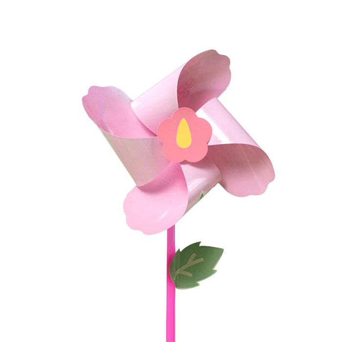민화샵 우리나라 종이 바람개비 (무궁화) /호국보훈 바람개비 만들기 - 상품 이미지