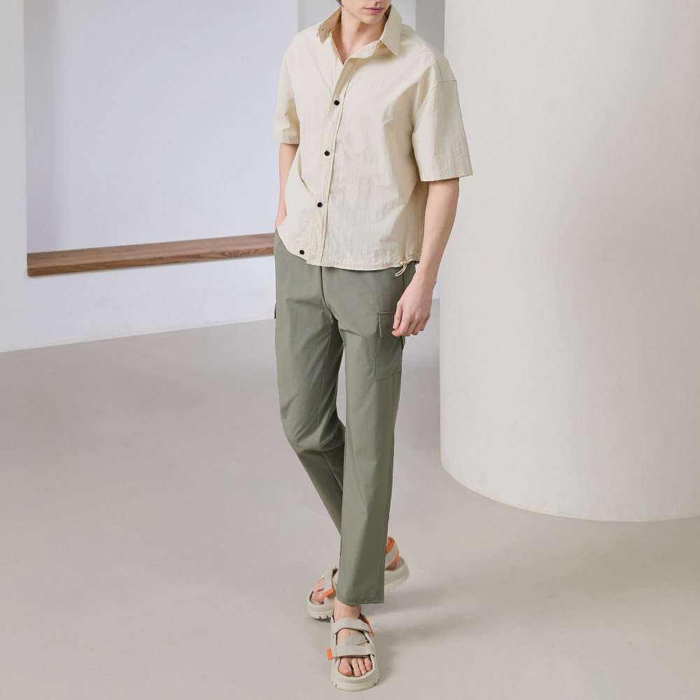 1+1 에버라스트 남성 나일론 팬츠 발수 냉감 바지 - 상세 이미지 4