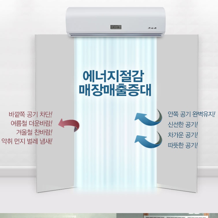 현관 대형에어커튼 업소용 식당 출입구에어커튼 1200