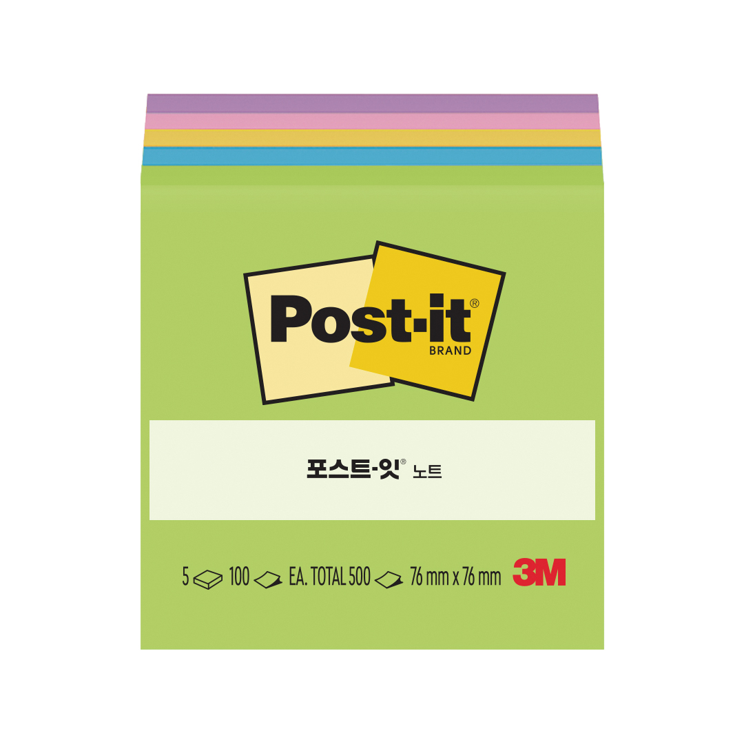 3M 포스트잇 큐브노트 654 500매 - 상세 이미지 3