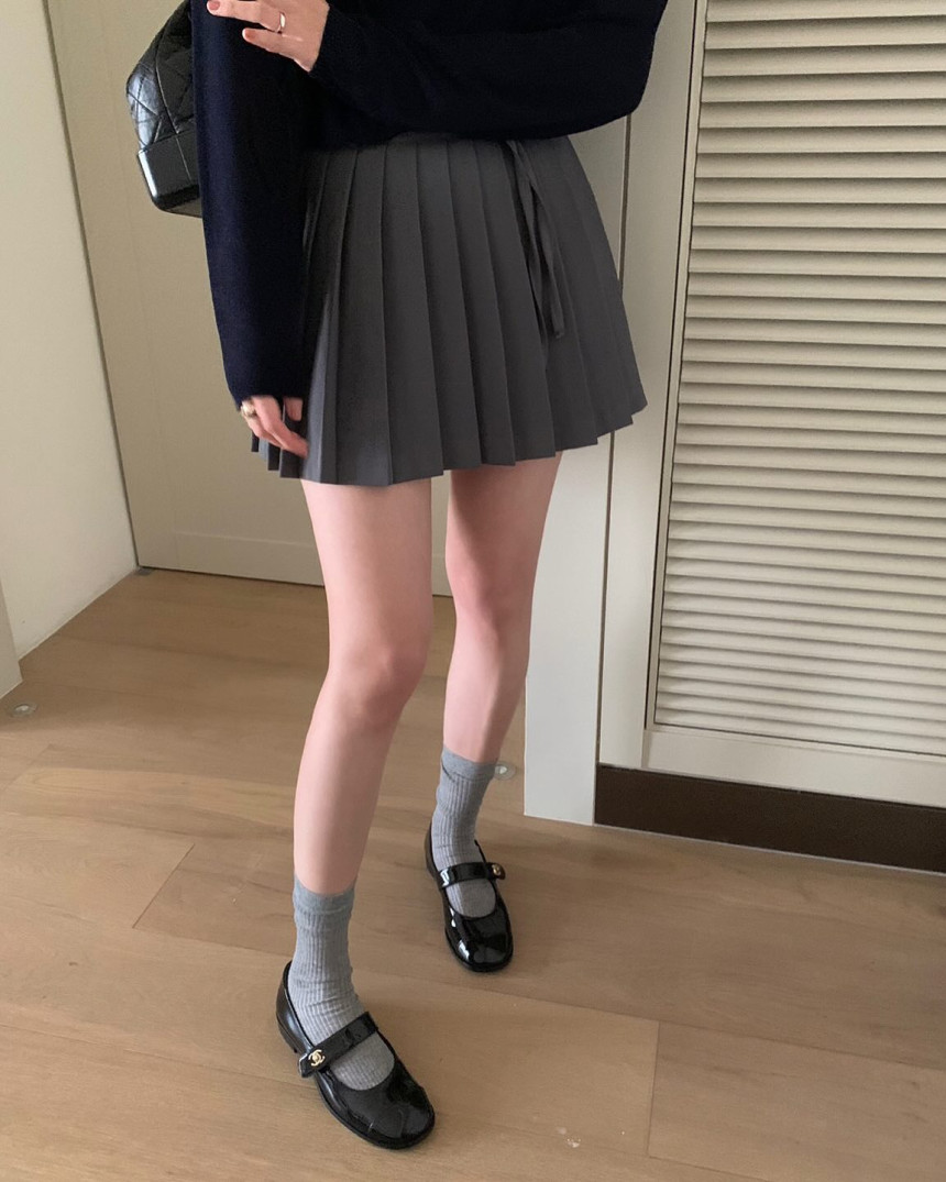 [💓a라인치마] 프리티영띵 달바 플리츠 미니 주름 스커트 2color 상세 이미지 8