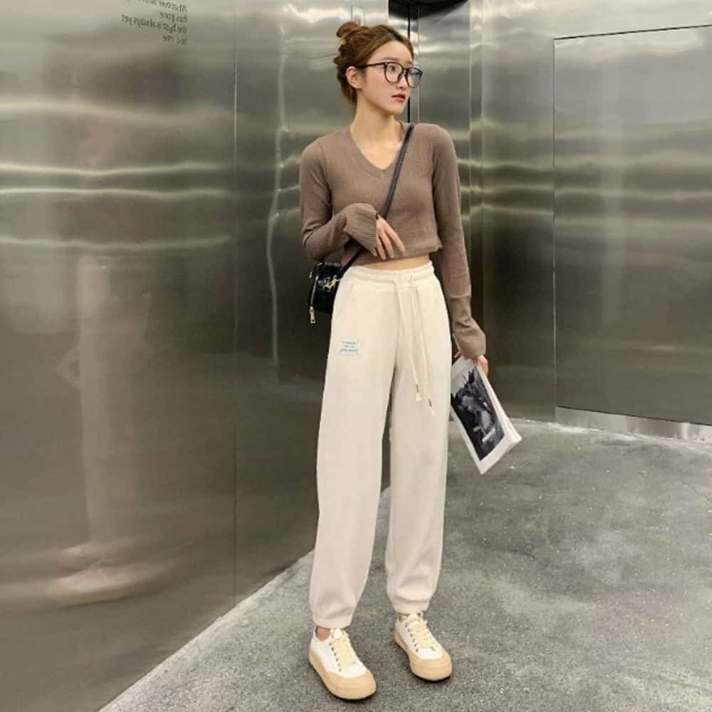 데일리팬츠 조거 바지 벨벳 면 코듀로이 트렌드 밴딩팬츠 긴 따뜻한 : 와이앤제이몰