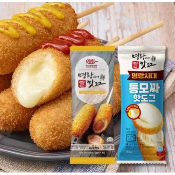 명랑시대 쌀핫도그85g 5개 + 통모짜핫도그90g 5개 : 버터포티에