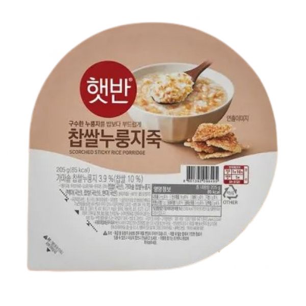 햇반 찹쌀 누룽지죽 205g , 36개 : 버터포티에