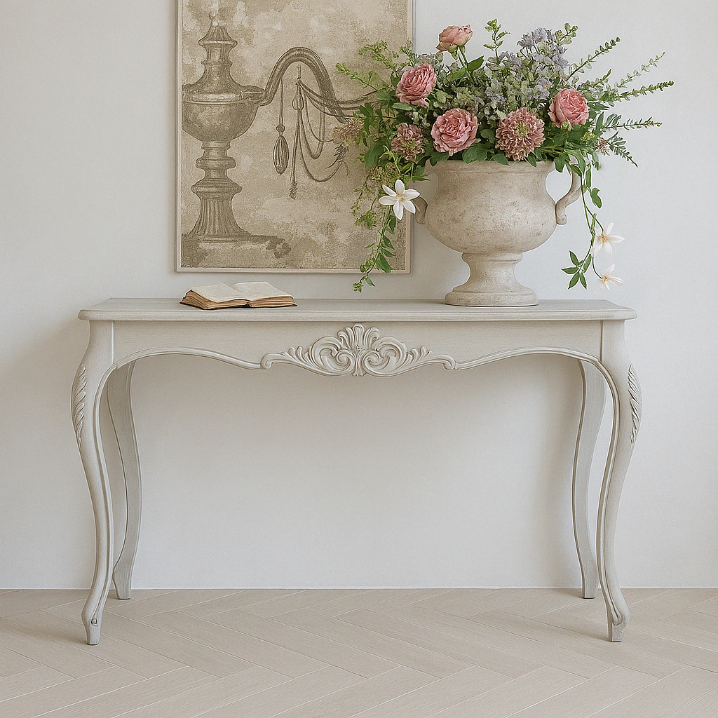 [아울렛] 메종드파리 프렌치 콘솔 루이15 (라이트그레이)