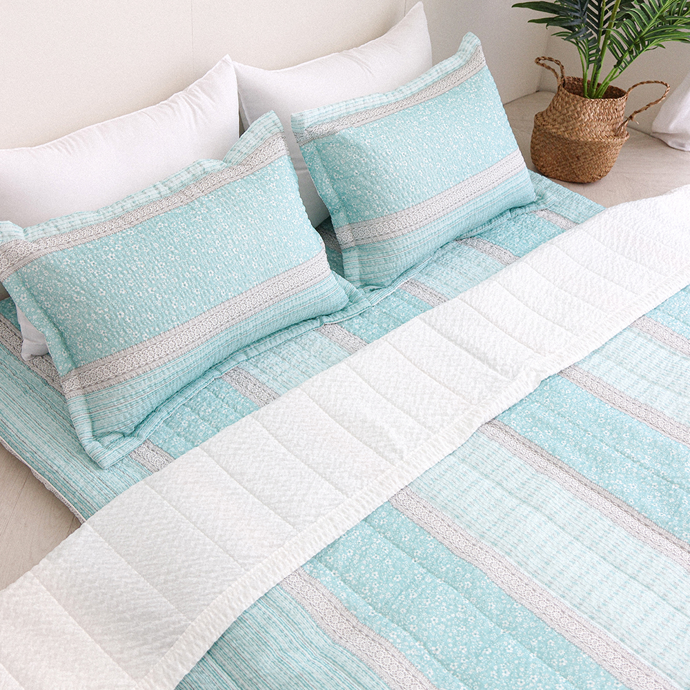 아르떼베딩 시원한 리플 시어서커 여름 미끄럼방지 냉감 이불 바닥 요매트 썸머체크 S