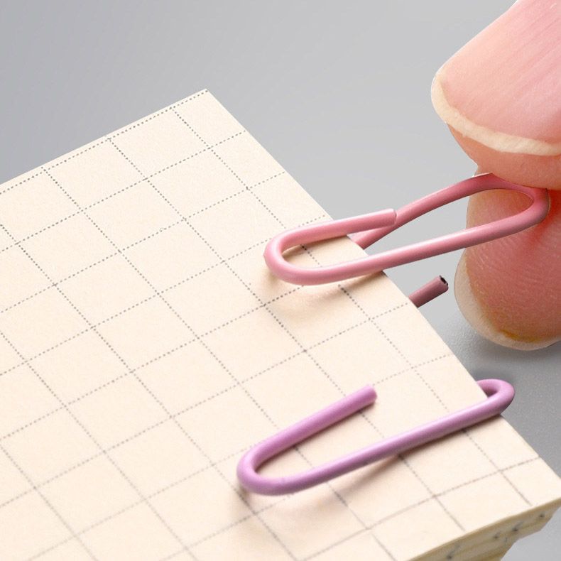모란디 컬러 페이퍼클립, 감성 컬러 철제 클립 세트 이미지 7