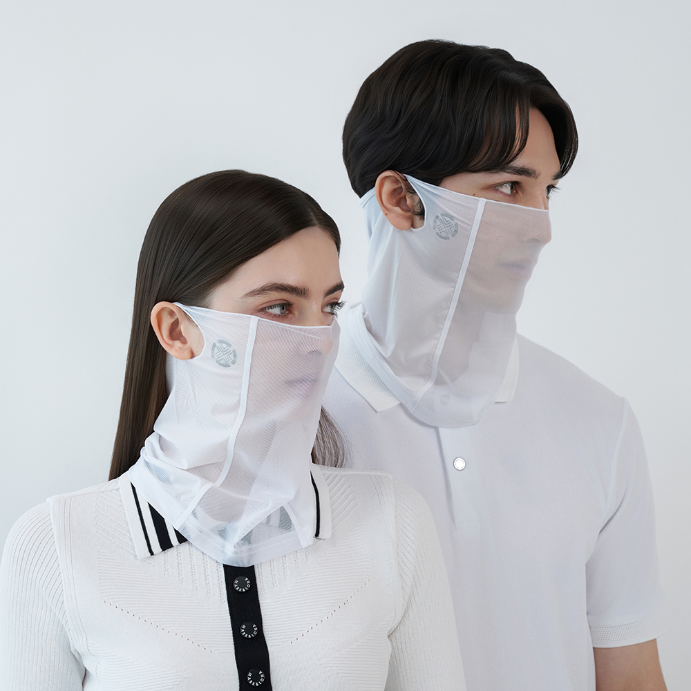 테크스킨 자외선차단 골프 얼굴햇빛가리개 여성 남성 귀걸이 쿨 마스크 제품 이미지