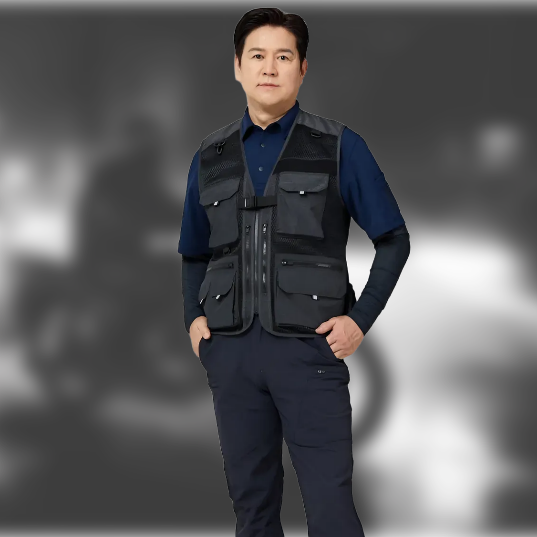 정비 작업복 라이더 배달 멀티포켓 현장 조끼 베스트 가볍고 튼튼한 조끼 아트윈 V-515 - 메인 이미지