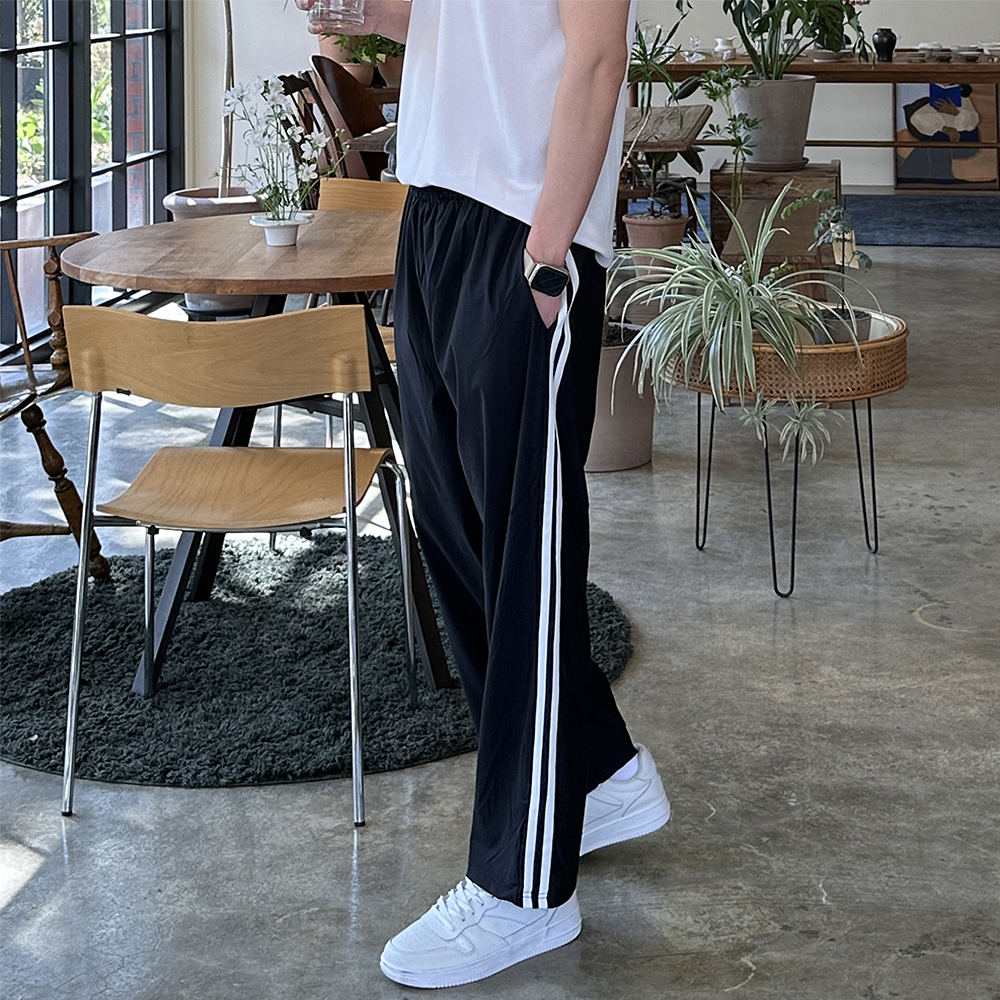 남자 냉장고바지 밴딩 트랙팬츠 아이스 팬츠 남성여름바지