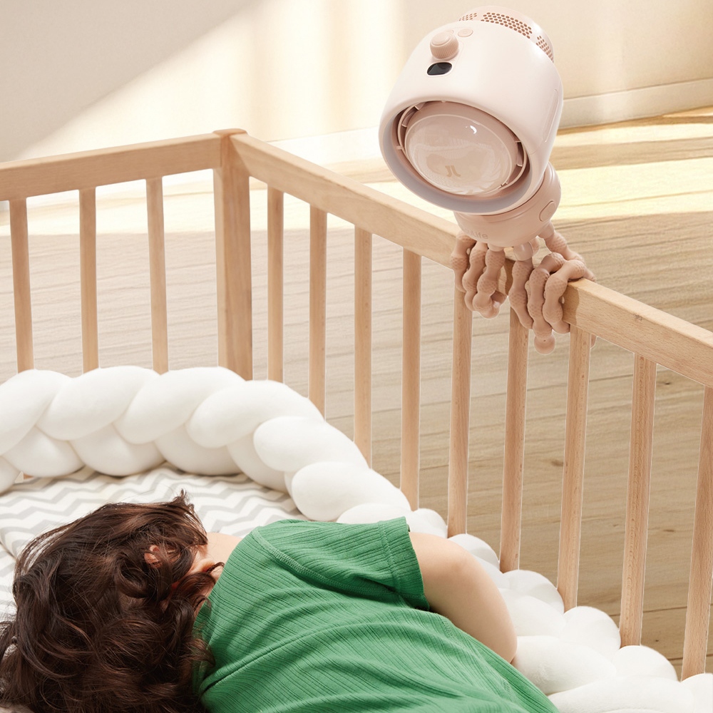 클립형 아기 유모차 선풍기 거치대 문어발 선풍기 악세사리 자동회전 필터