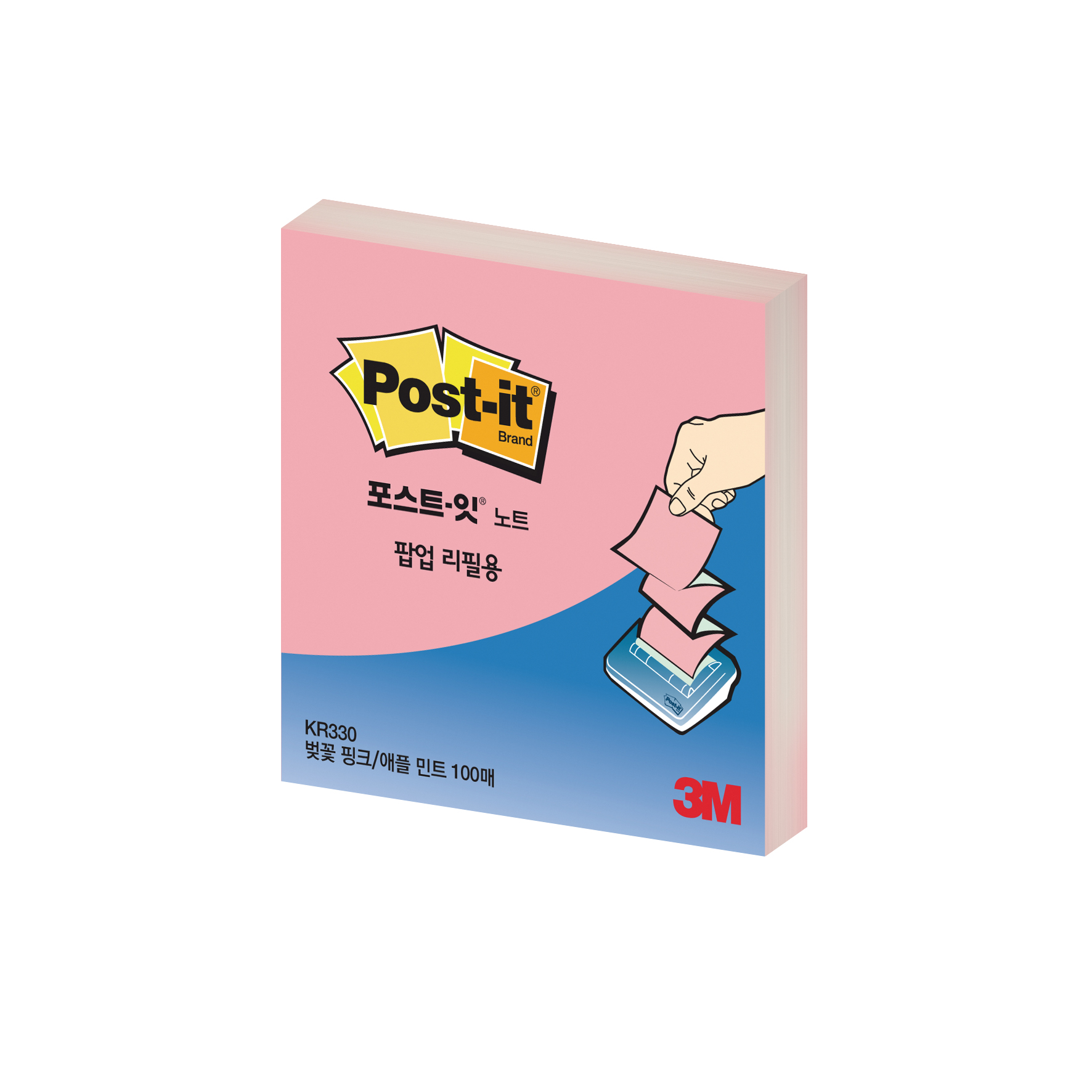 3M 포스트잇 팝업리필 KR330 100매 20개입 - 상세 이미지 3
