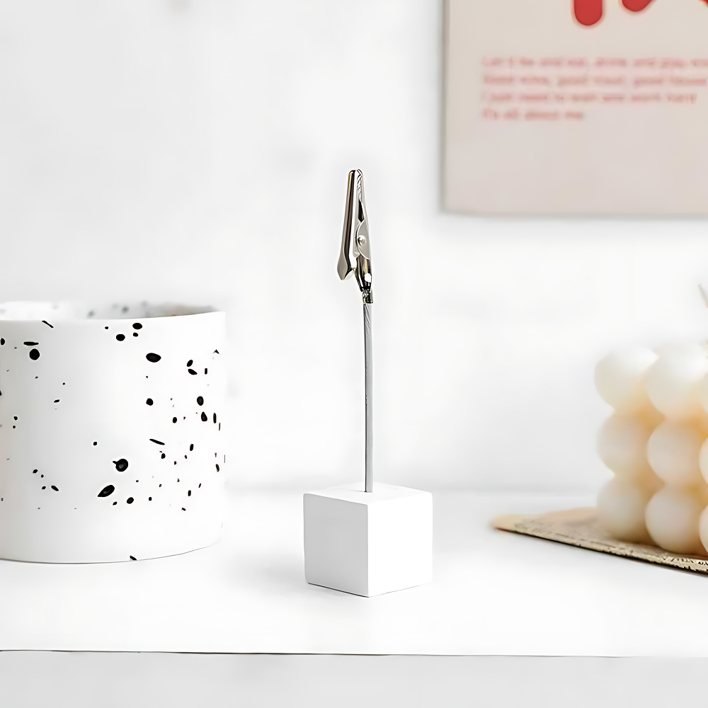 가격표꽂이 페이퍼홀더 명함메모꽂이 종이고정 스탠드 - 상품 이미지