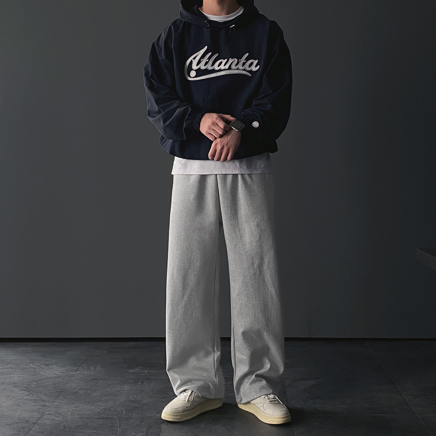 스웻팬츠 스웨트팬츠 남자와이드트레이닝 - 상세 이미지 3