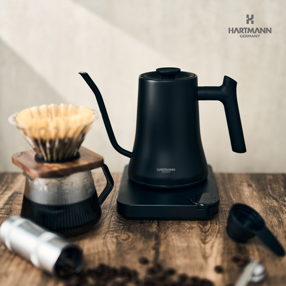 하트만 브루잉 전기드립 커피포트 보온 1도 온도조절 티포트 홈카페 800ml