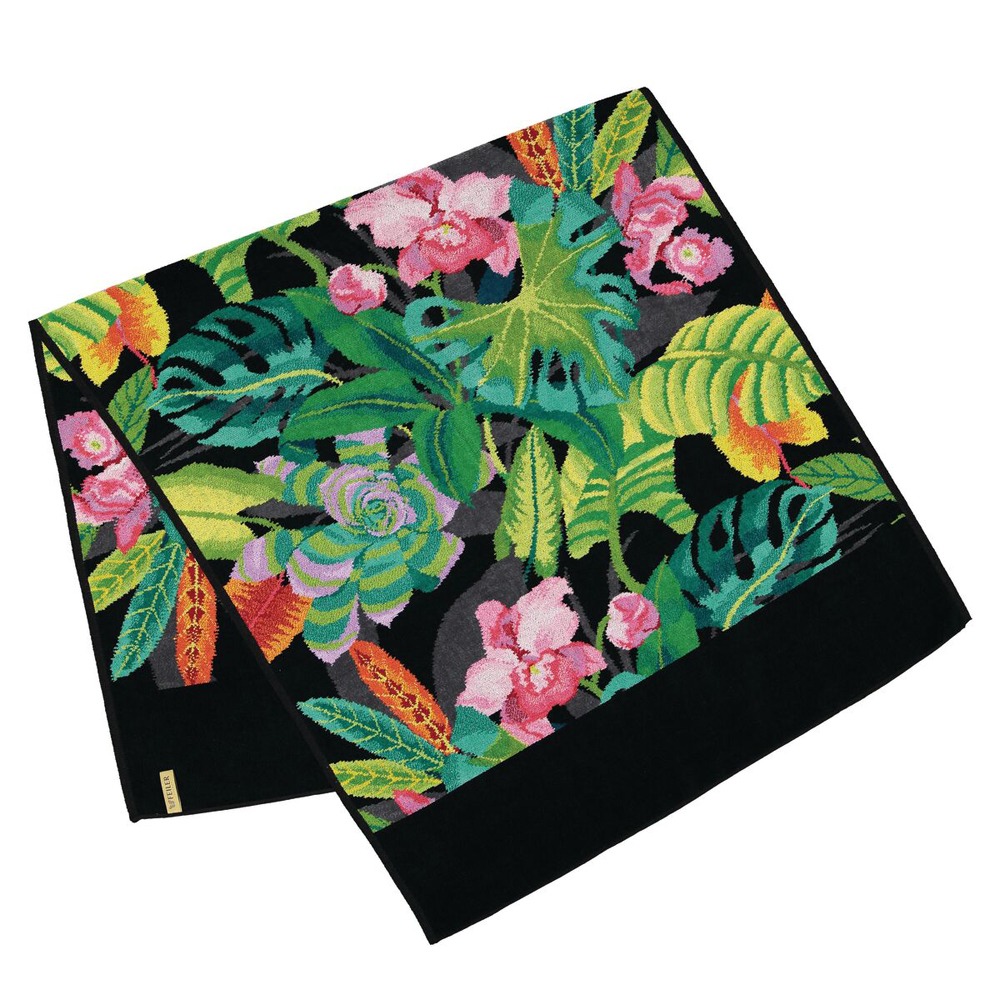 훼이라 레인포레스트 바스타월 블랙 75x150cm 독일직수입 부드럽고 먼지없는 프리미엄 수건 - 메인 이미지