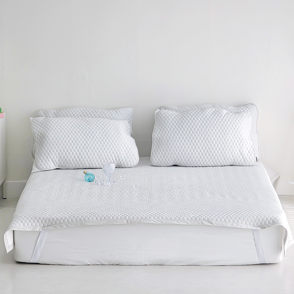 듀라론냉감패드 휴비스 3중직 토리 쿨링 슈퍼싱글 여름패드