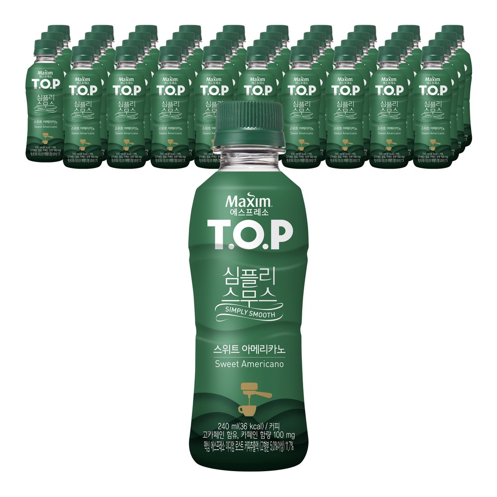 티오피 심플리 스무스 스위트 아메리카노, 240ml, 40개 : 메이드인해피