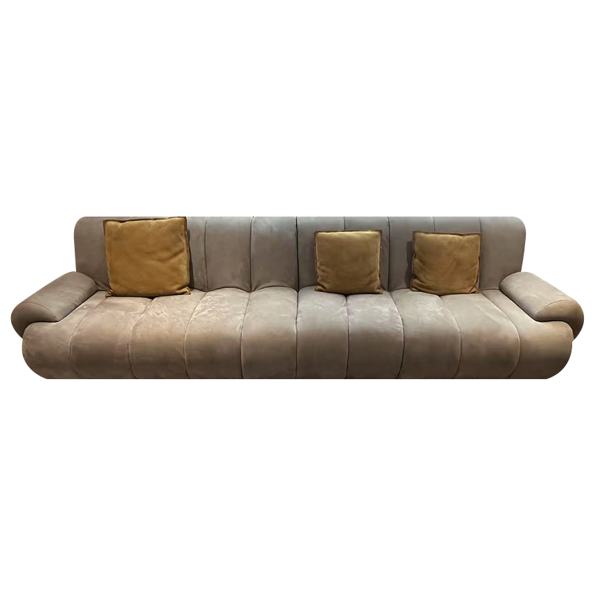 루지아노 스네이크 거실 사무실 천연 가죽 소파 3인 Rugiano Snake Sofa