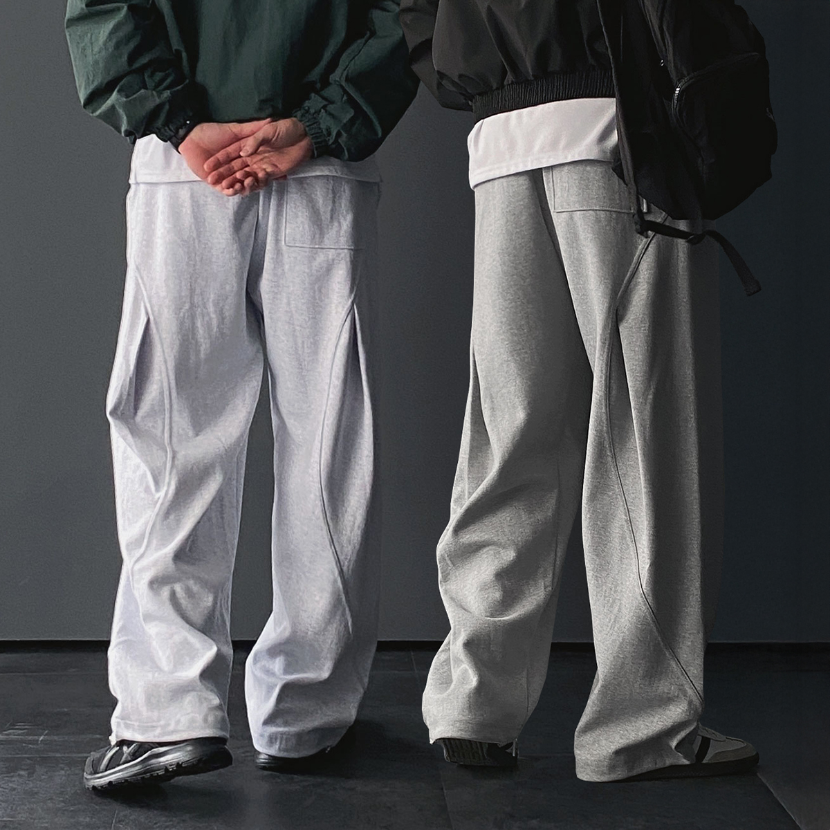 스웻팬츠 스웨트팬츠 남자와이드트레이닝 - 상품 이미지