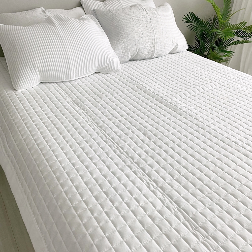 송화침장 듀라론 울트라 냉감패드 여름 슈퍼싱글 침대패드 고정밴드