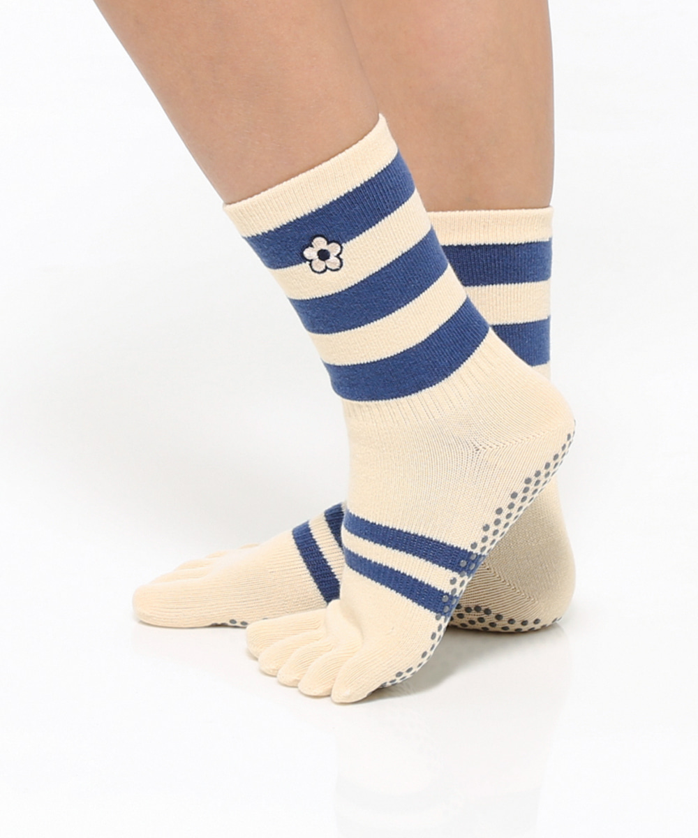 떰토 Cream Socks 필라테스 양말 토삭스 미끄럼방지 삭스 - 상세 이미지 5