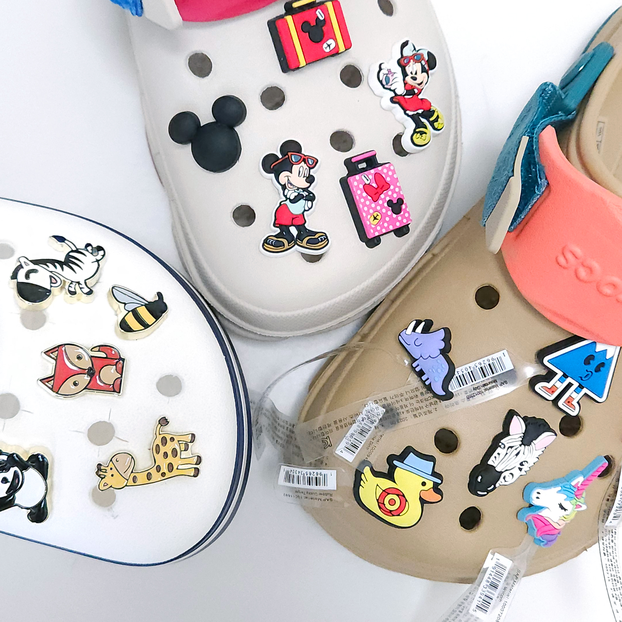 크록스 지비츠 체리 데이지 꽃 스마일 헬스 LED 이니셜 다미아노 파츠 세트