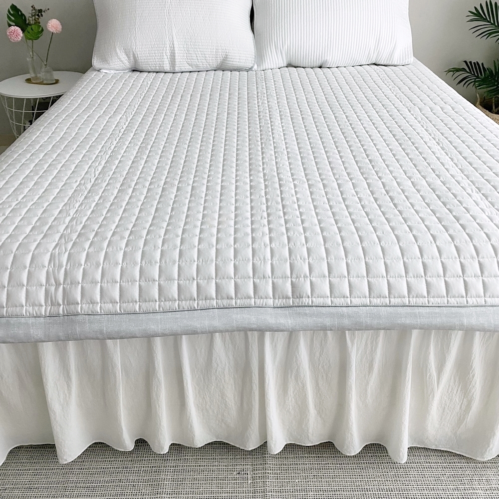 송화침장 듀라론 울트라 냉감패드 여름 슈퍼싱글 침대패드 고정밴드