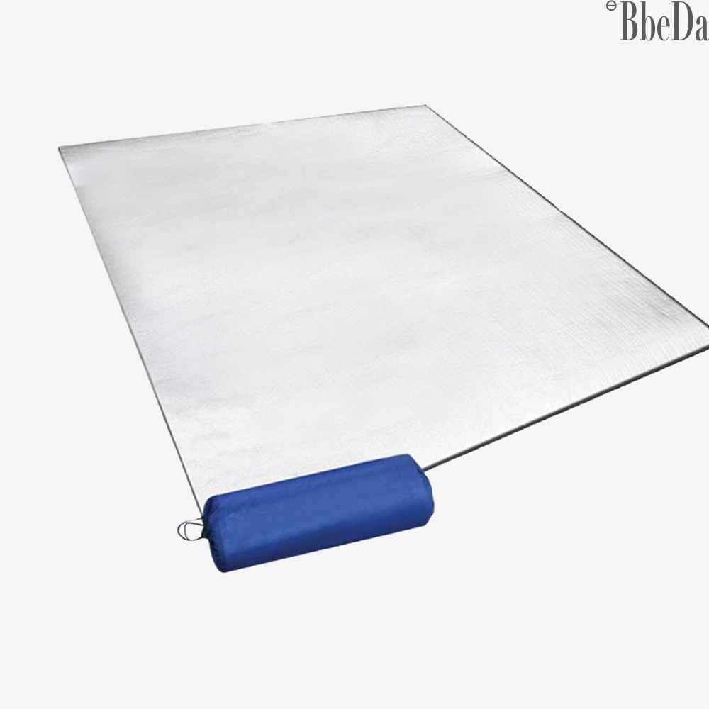 [수납커버 포함] 빼다 접이식 경량 야외 휴대용 캠핑 피크닉 방수 양면 은박 매트 돗자리 150x200cm, 2.5cm, 실버