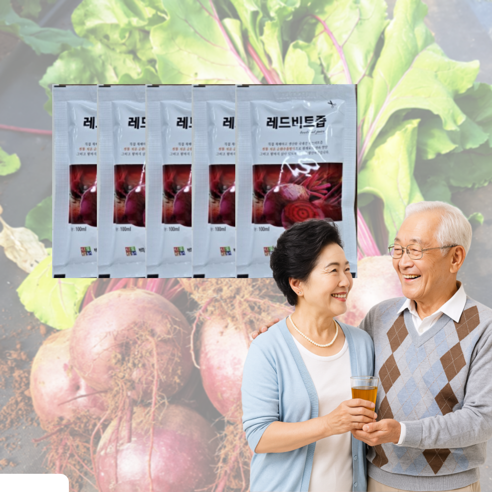 시골장터 레드 비트 즙 진액 30포 60포 100ml 원액 백두대간건강나라 - 상품 이미지