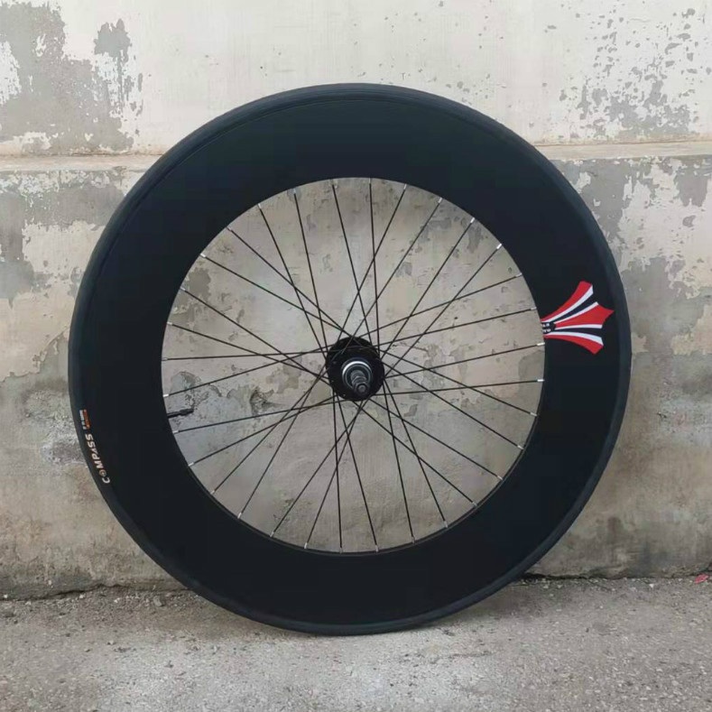 70cm 자전거휠 알루미늄 바퀴 로드 휠셋 90mm 앞뒤쌍 - 상세 이미지 4